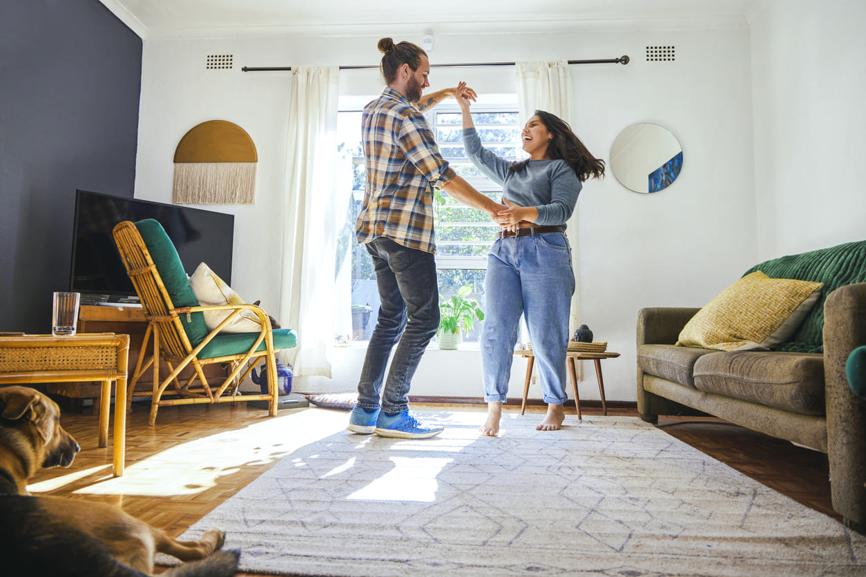 Eurolife blog - couple dancing at their living room